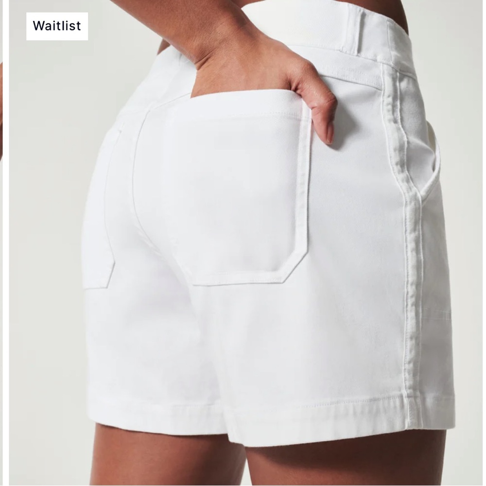 Spanx- Stretch Twill Shorts, 4"